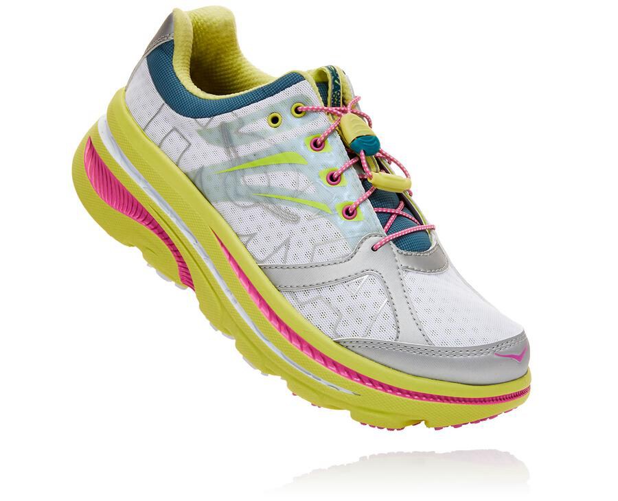 Hoka One One Ov X Bondi B - Women Running Shoes - White,Australia NAT-895314